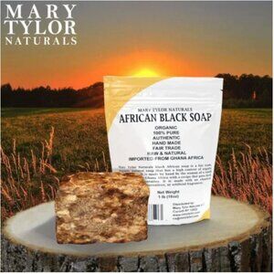 Mary Tylor Naturals Bundle, 10lb African Black Soap, 2lb Cocoa Butter